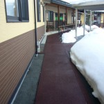 山形県日町老人施設融雪状況
