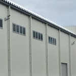 大岸製作所米沢製造部折半屋根つらら防止ヒーター設置工事2020.11.30